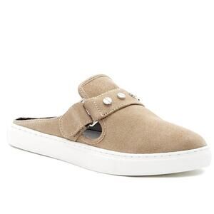 Rebecca Minkoff Sonia Women's Brown Taupe Slip-On Mules Flats Studded
 Size 9.5